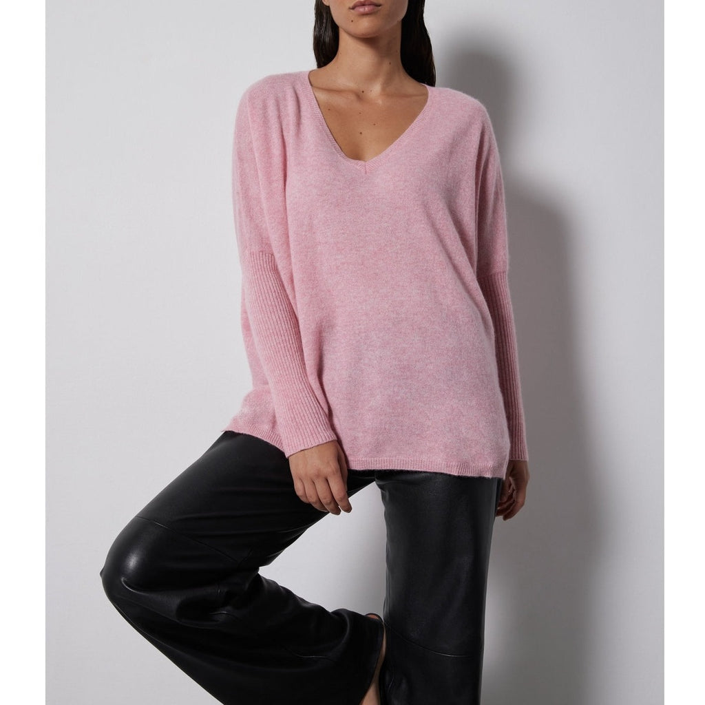 Notshy - Pull Poncho Cachemire - Cerisier