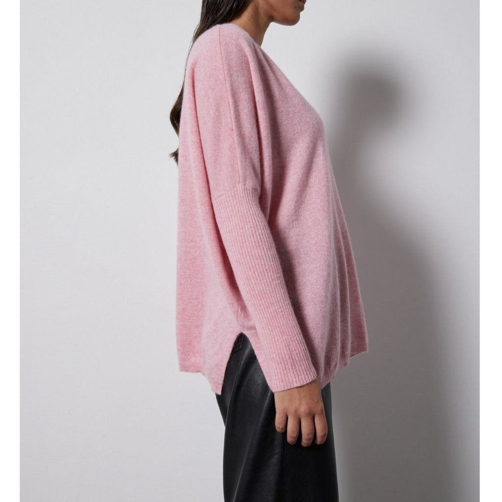 Notshy - Pull Poncho Cachemire - Cerisier