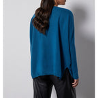 Notshy - Pull Poncho Cachemire - Petrole