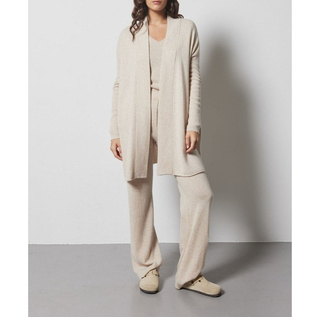 Notshy - Gilet Long Cachemire Paniz - Beige Chine