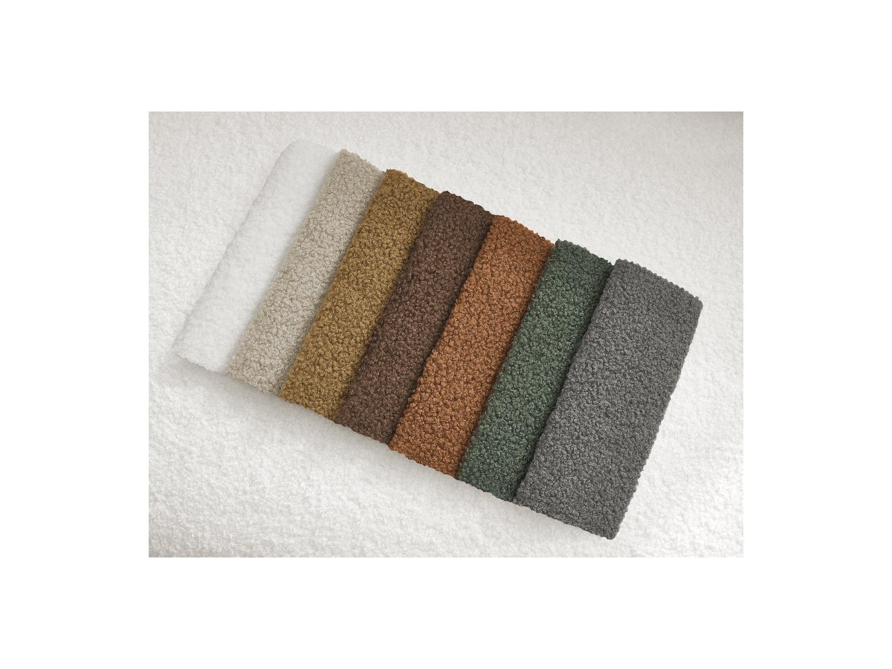 Kenan - Canapé Droit Convertible - Ouverture Express Tissu Bouclette