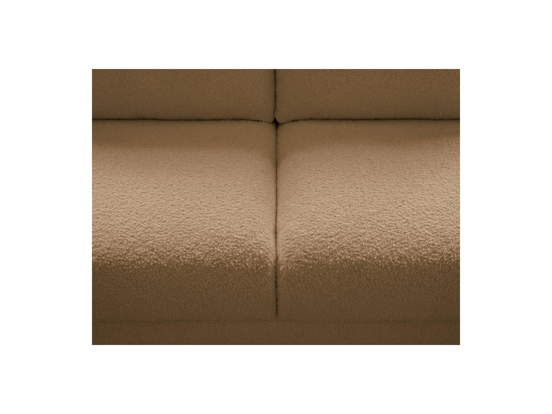 Kenan - Canapé Droit Convertible - Ouverture Express Tissu Bouclette