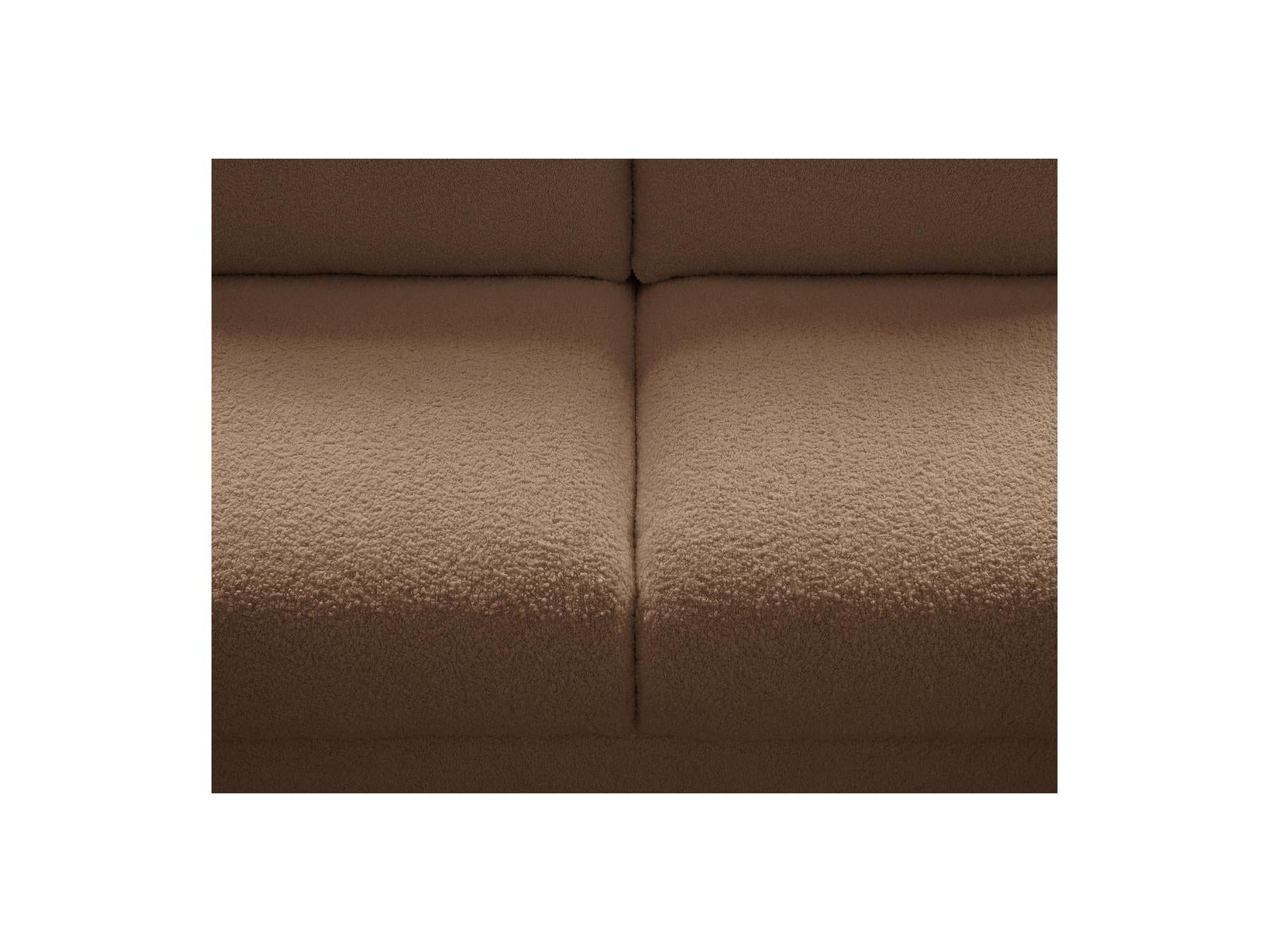 Kenan - Canapé Droit Convertible - Ouverture Express Tissu Bouclette