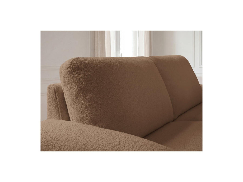 Kenan - Canapé Droit Convertible - Ouverture Express Tissu Bouclette