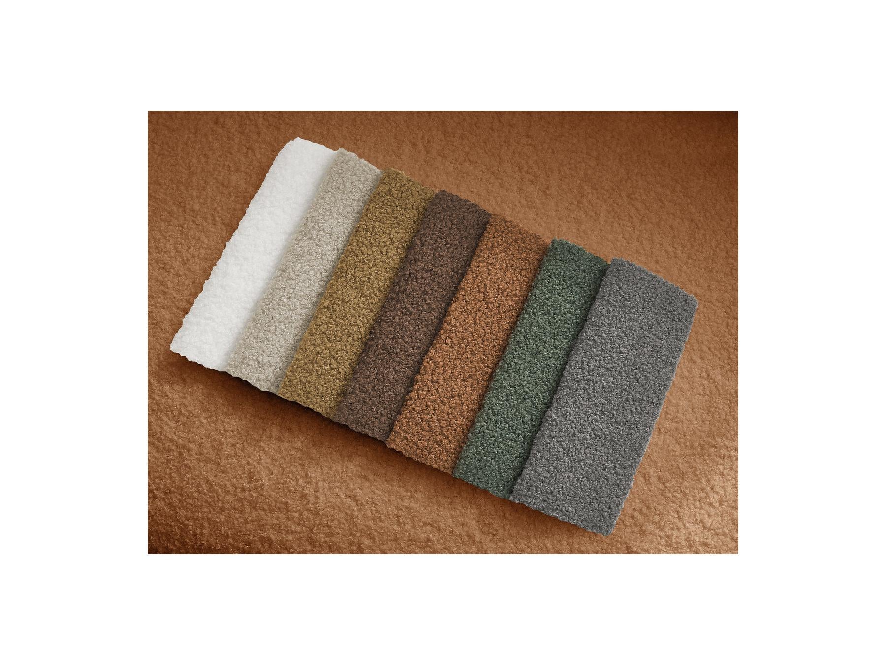 Kenan - Canapé Droit Convertible - Ouverture Express Tissu Bouclette