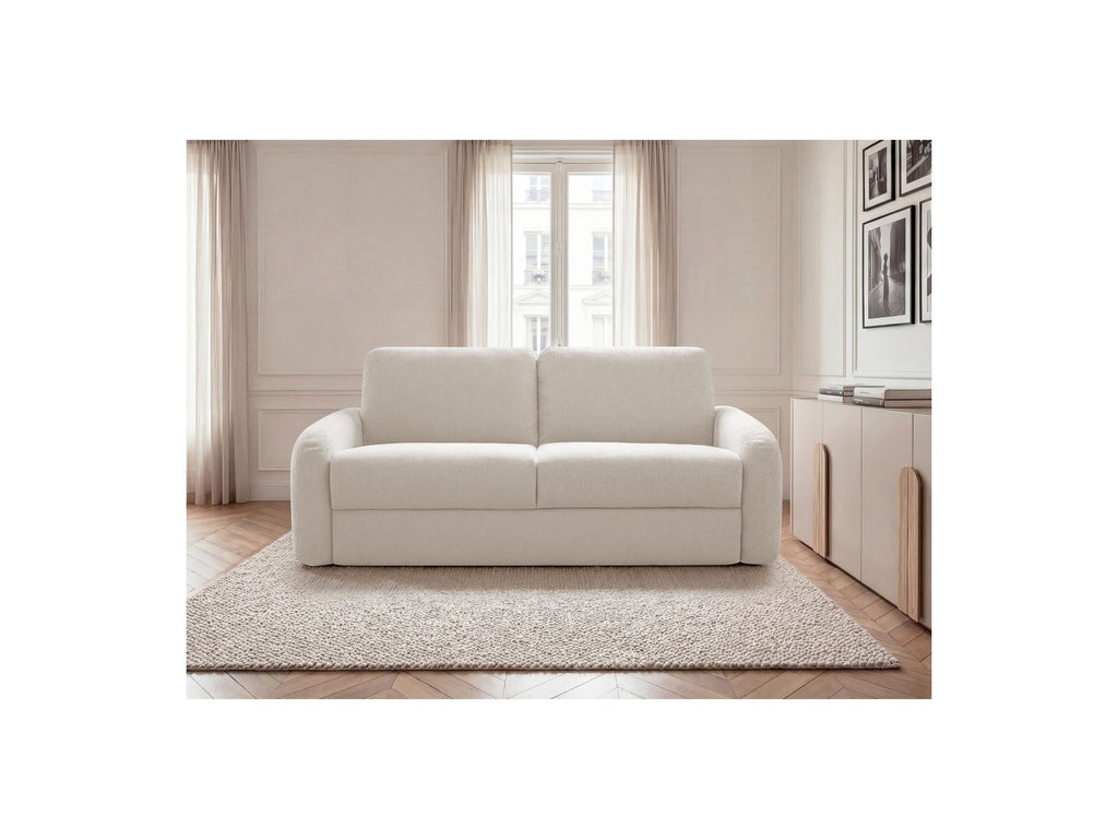 Kenan - Canapé Droit Convertible - Ouverture Express Tissu Lisse