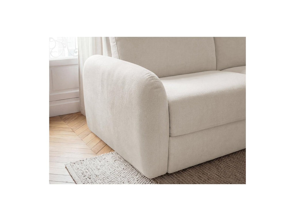 Kenan - Canapé Droit Convertible - Ouverture Express Tissu Lisse