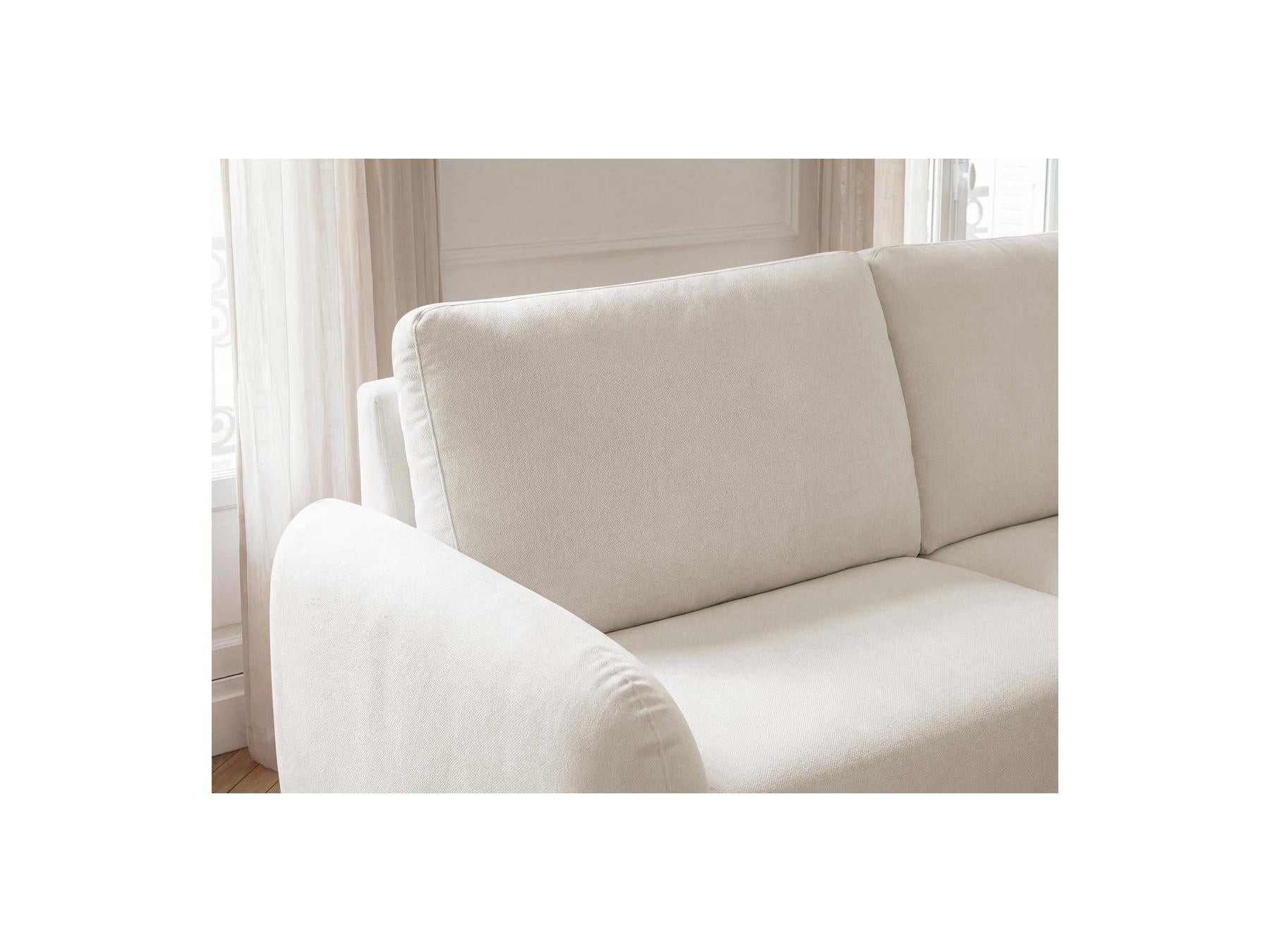 Kenan - Canapé Droit Convertible - Ouverture Express Tissu Lisse