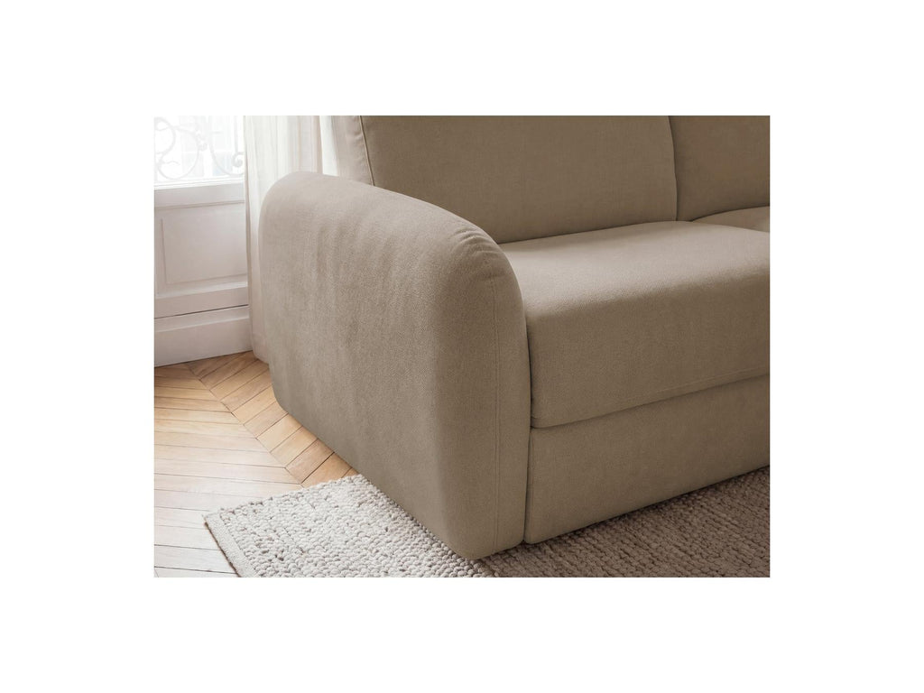 Kenan - Canapé Droit Convertible - Ouverture Express Tissu Lisse