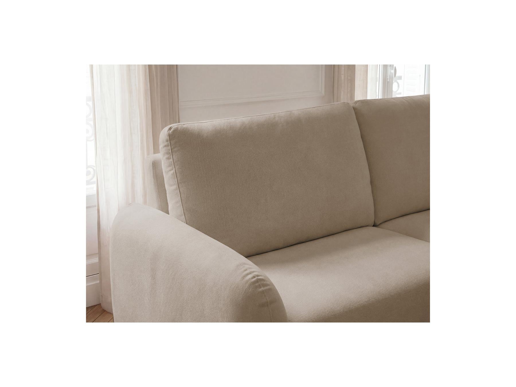Kenan - Canapé Droit Convertible - Ouverture Express Tissu Lisse