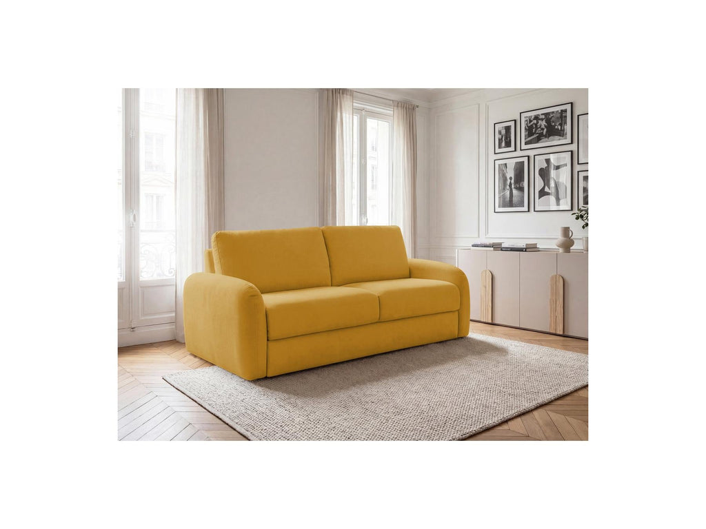 Kenan - Canapé Droit Convertible - Ouverture Express Tissu Lisse