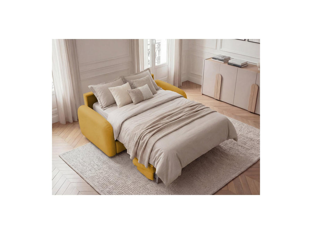 Kenan - Canapé Droit Convertible - Ouverture Express Tissu Lisse