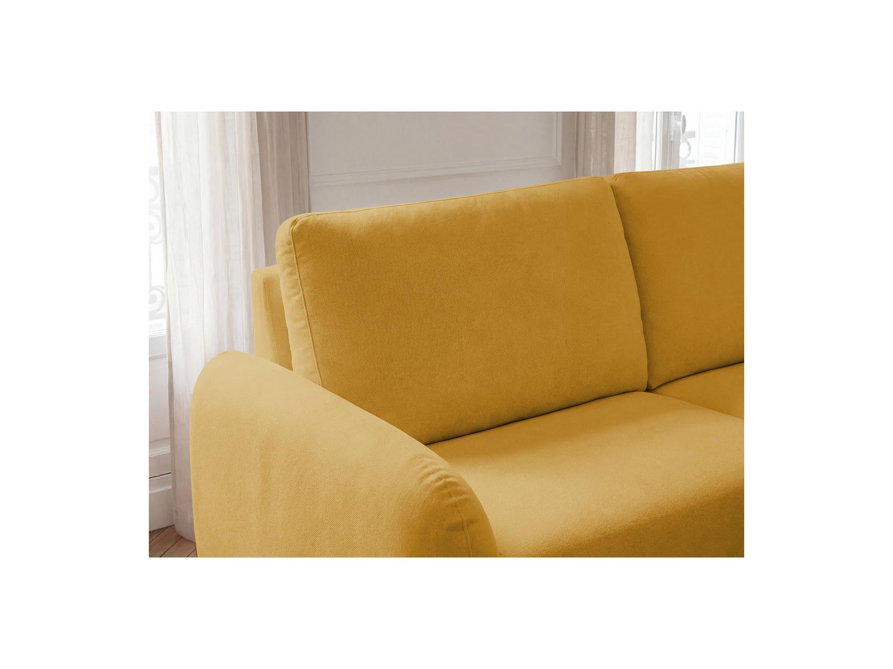 Kenan - Canapé Droit Convertible - Ouverture Express Tissu Lisse