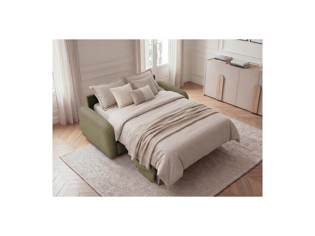 Kenan - Canapé Droit Convertible - Ouverture Express Tissu Lisse