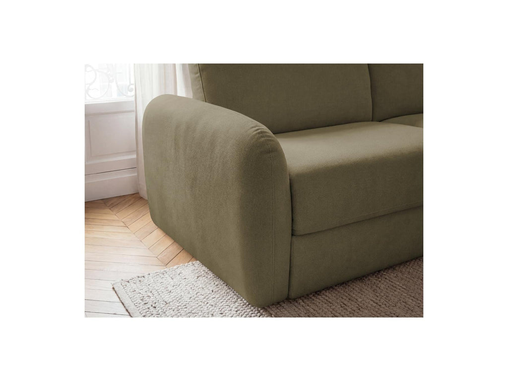 Kenan - Canapé Droit Convertible - Ouverture Express Tissu Lisse