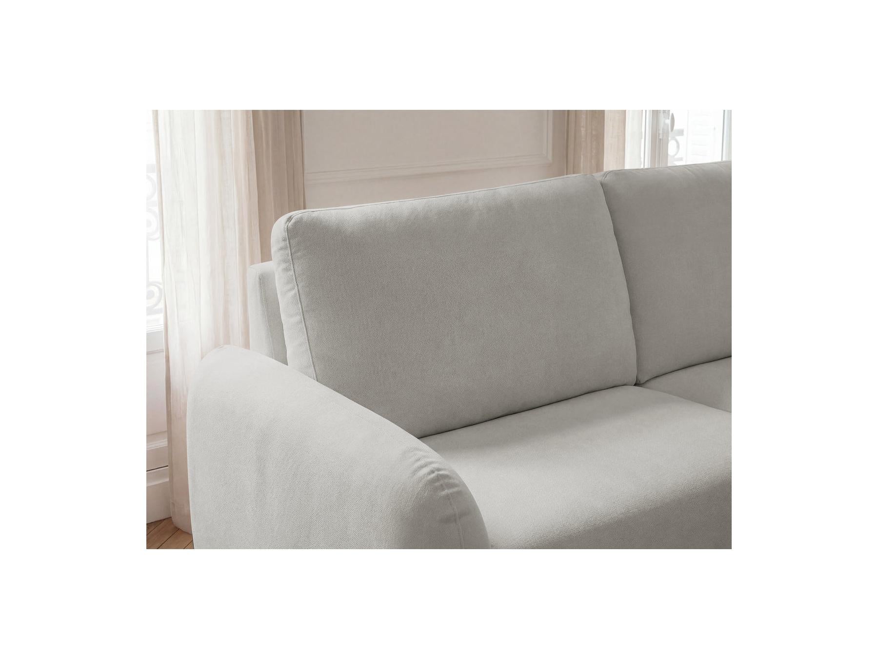 Kenan - Canapé Droit Convertible - Ouverture Express Tissu Lisse