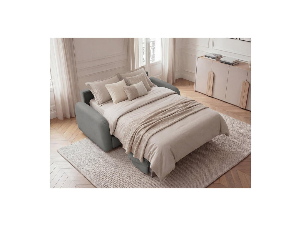 Kenan - Canapé Droit Convertible - Ouverture Express Tissu Lisse