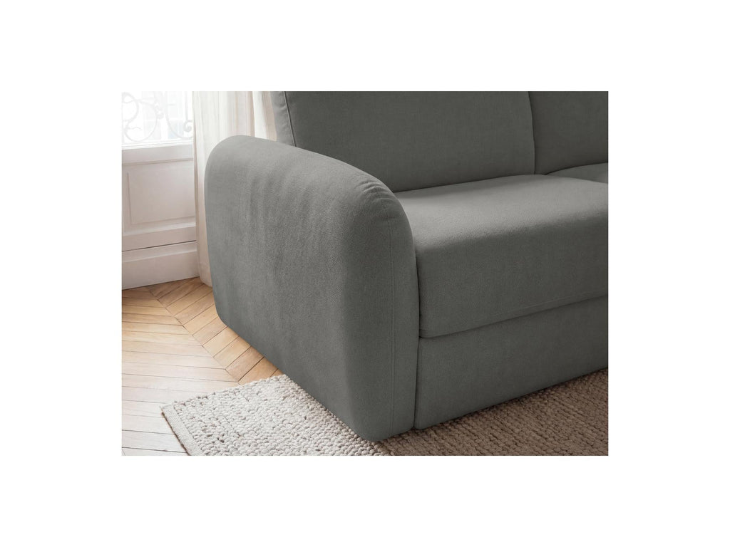 Kenan - Canapé Droit Convertible - Ouverture Express Tissu Lisse
