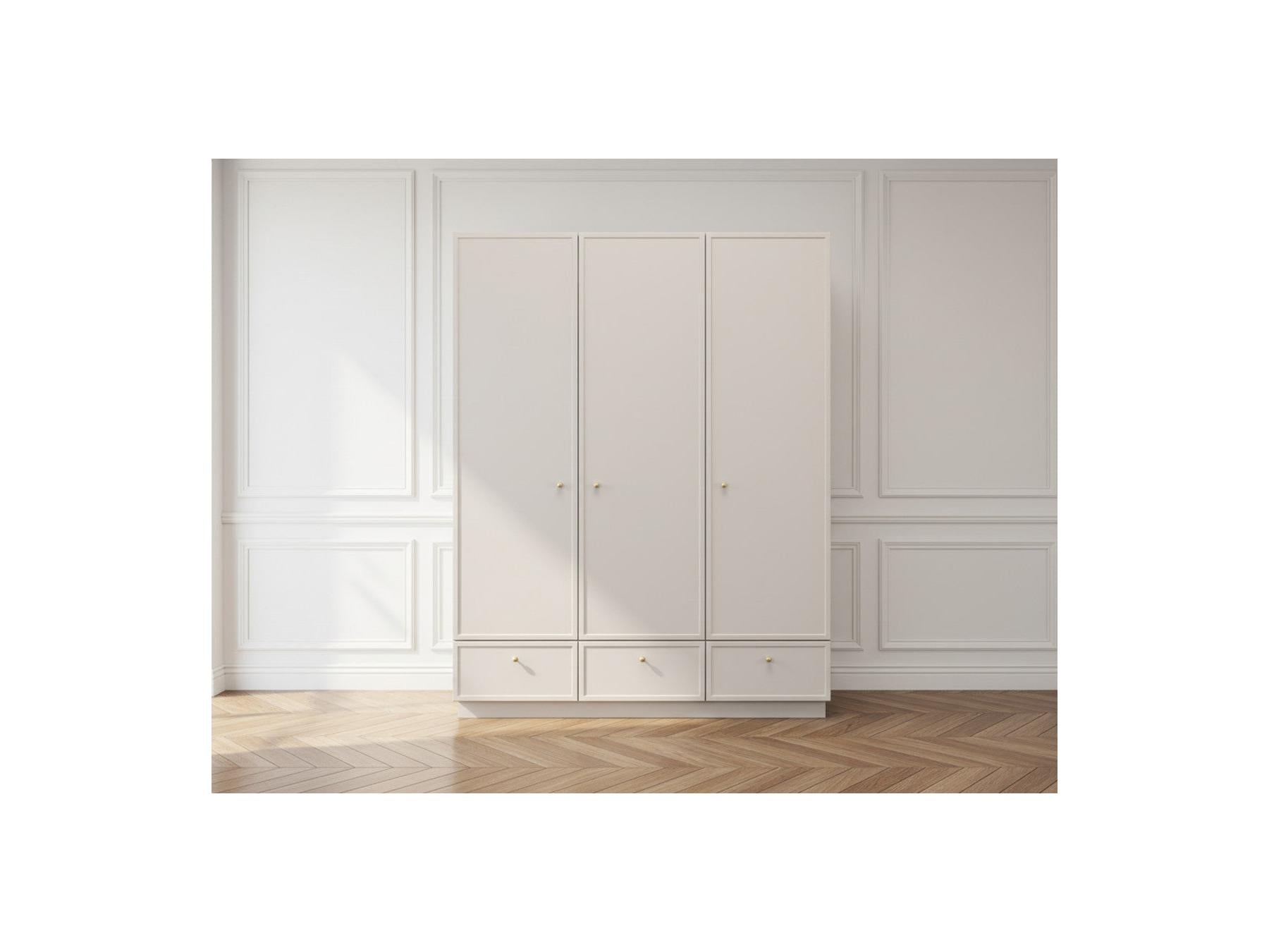 Lorina - Armoire 3 Portes 3 Tiroirs