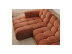 Jaya - Canapé D'Angle Fixe - Tissu Chenille - Angle Gauche