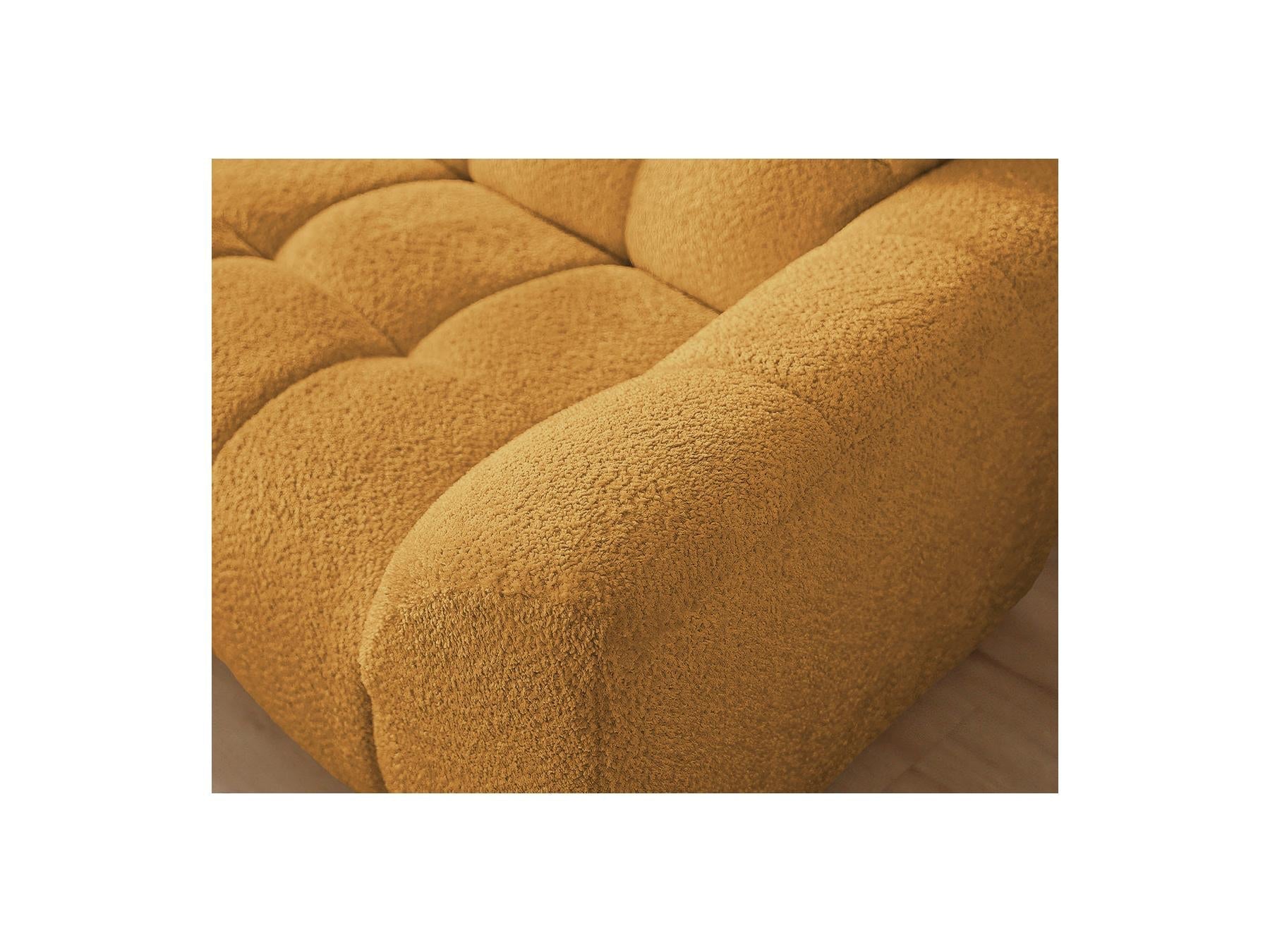 Jaya - Canapé D'Angle Fixe - Tissu Chenille - Angle Gauche