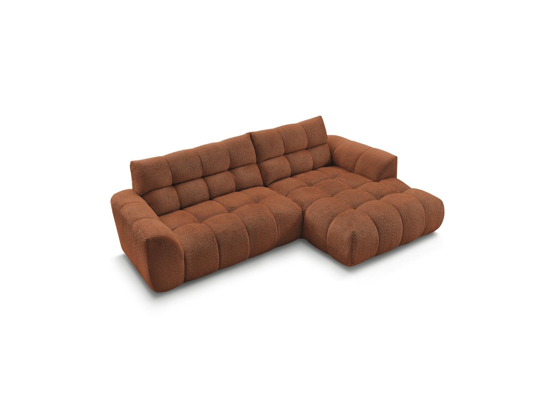 Jaya - Canapé D'Angle Fixe - Tissu Chenille - Angle Droit