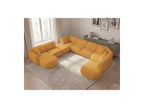 Anda - Canapé Panoramique Fixe Modulable - Avec 3 Chauffeuses, 1 Méridienne, 2 Angles Et 1 Pouf - Angle Gauche