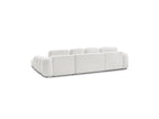 Montaigne - Canapé Panoramique Convertible Coffre - Tissu Bouclette - Angle Gauche