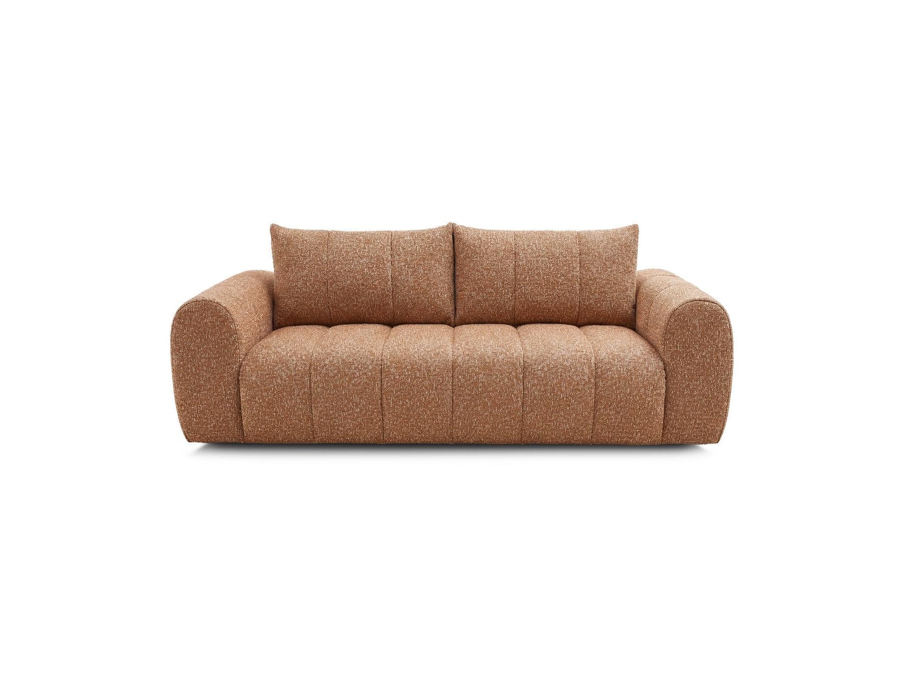 Nesty - Canapé Droit Fixe 3 Places - Tissu Chiné