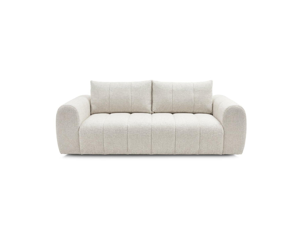 Nesty - Canapé Droit Fixe 3 Places - Tissu Chiné