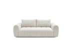 Nesty - Canapé Droit Fixe 3 Places - Tissu Chiné