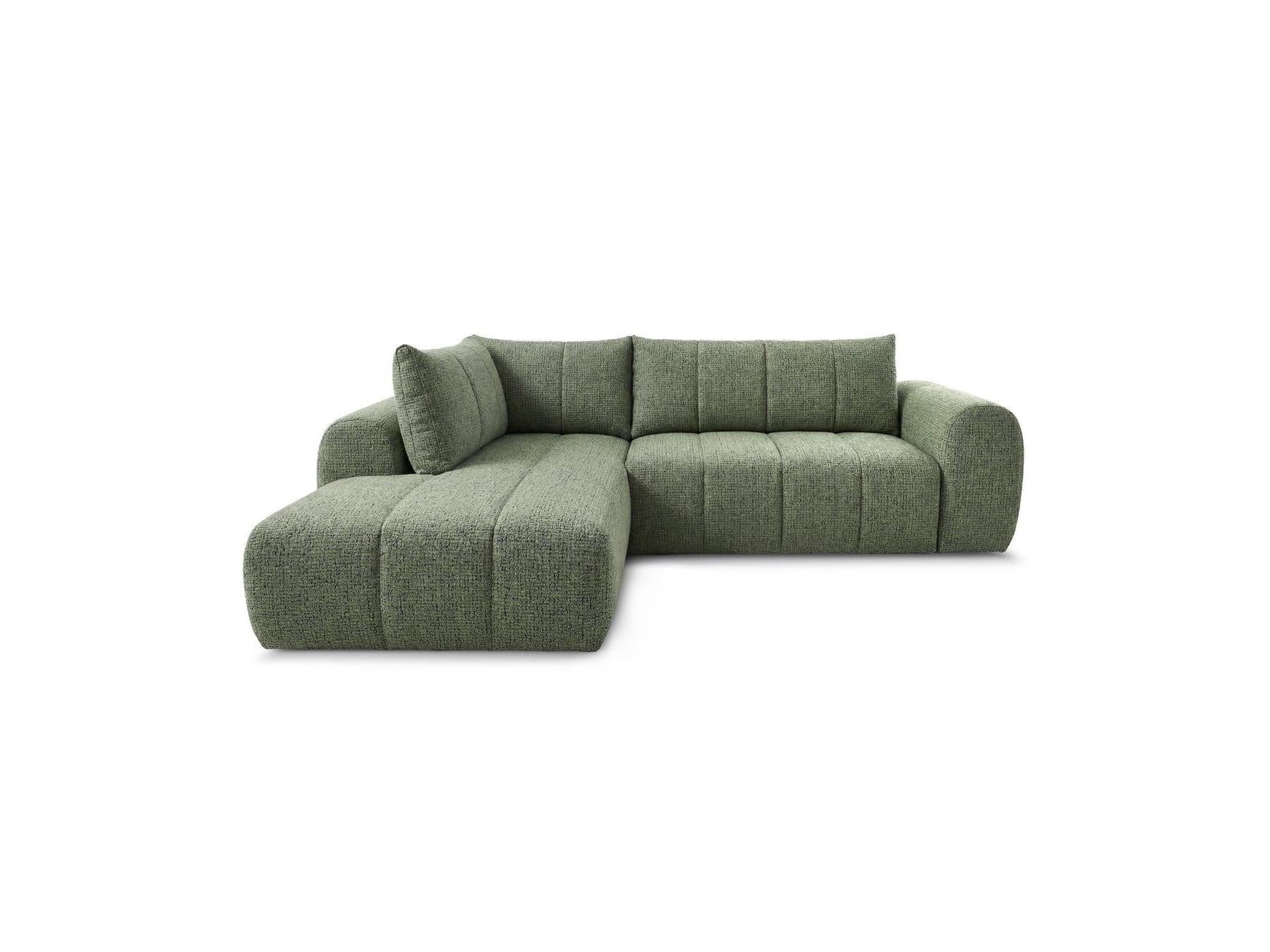 Nesty - Canapé D'Angle L Fixe - Tissu Chiné - Angle Gauche