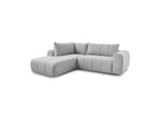 Nesty - Canapé D'Angle L Fixe - Tissu Chiné - Angle Gauche