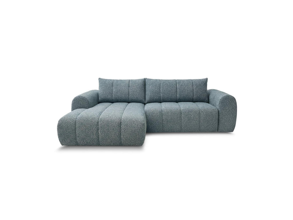 Nesty - Canapé D'Angle Fixe - Tissu Chiné - Angle Gauche