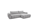 Nesty - Canapé D'Angle Fixe - Tissu Chiné - Angle Droit