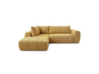 Nesty - Canapé D'Angle L Fixe - Tissu Chiné - Angle Gauche