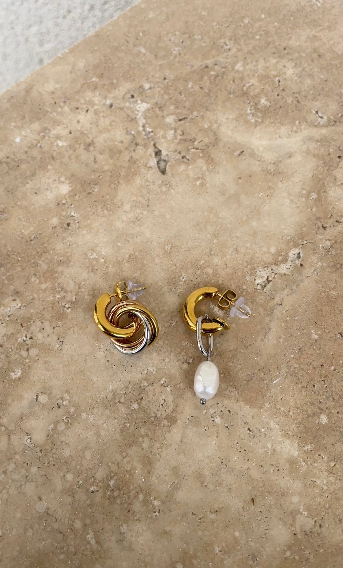 Boucles D'Oreilles Asymmetric Circle