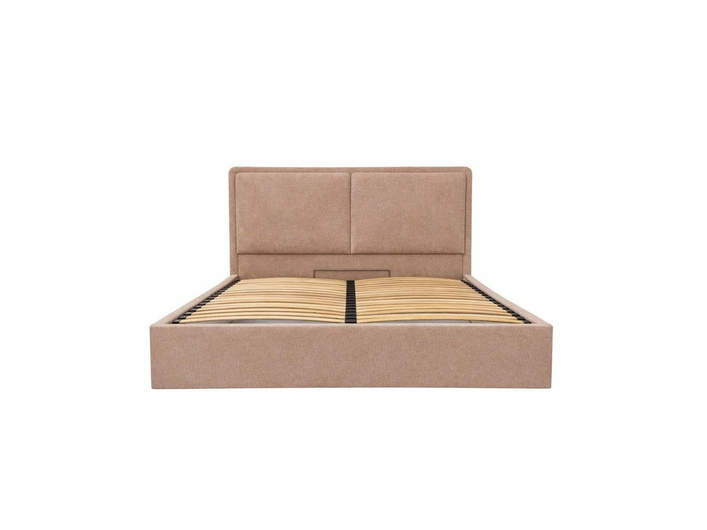 Mara - Lit Coffre - Tissu Texturé