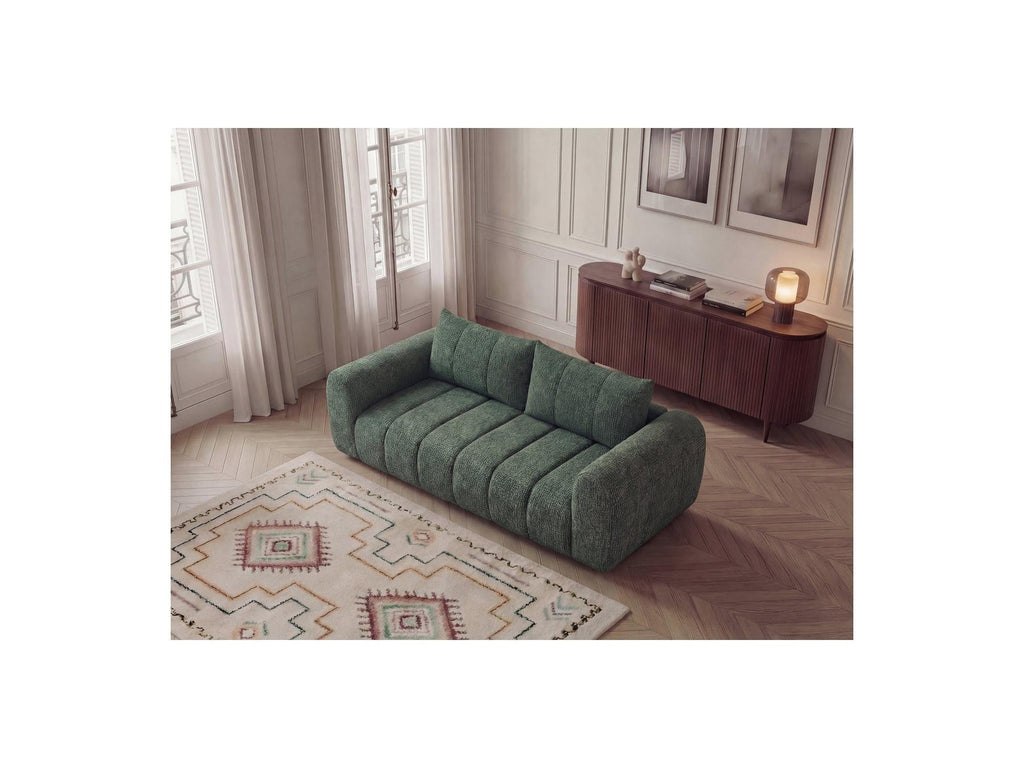 Nesty - Canapé Droit Fixe 3 Places - Tissu Chiné