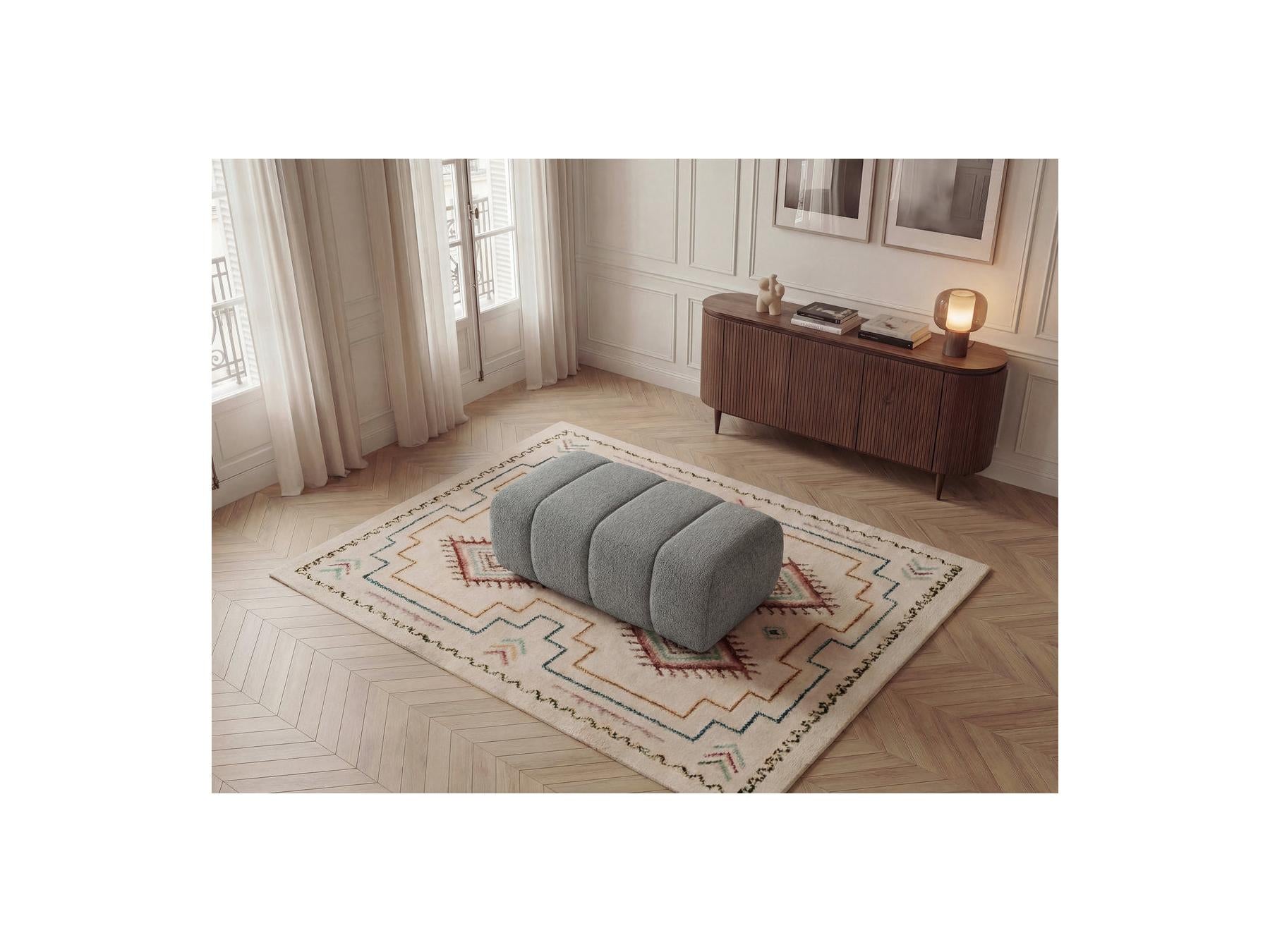 Nesty - Pouf - Tissu Chiné