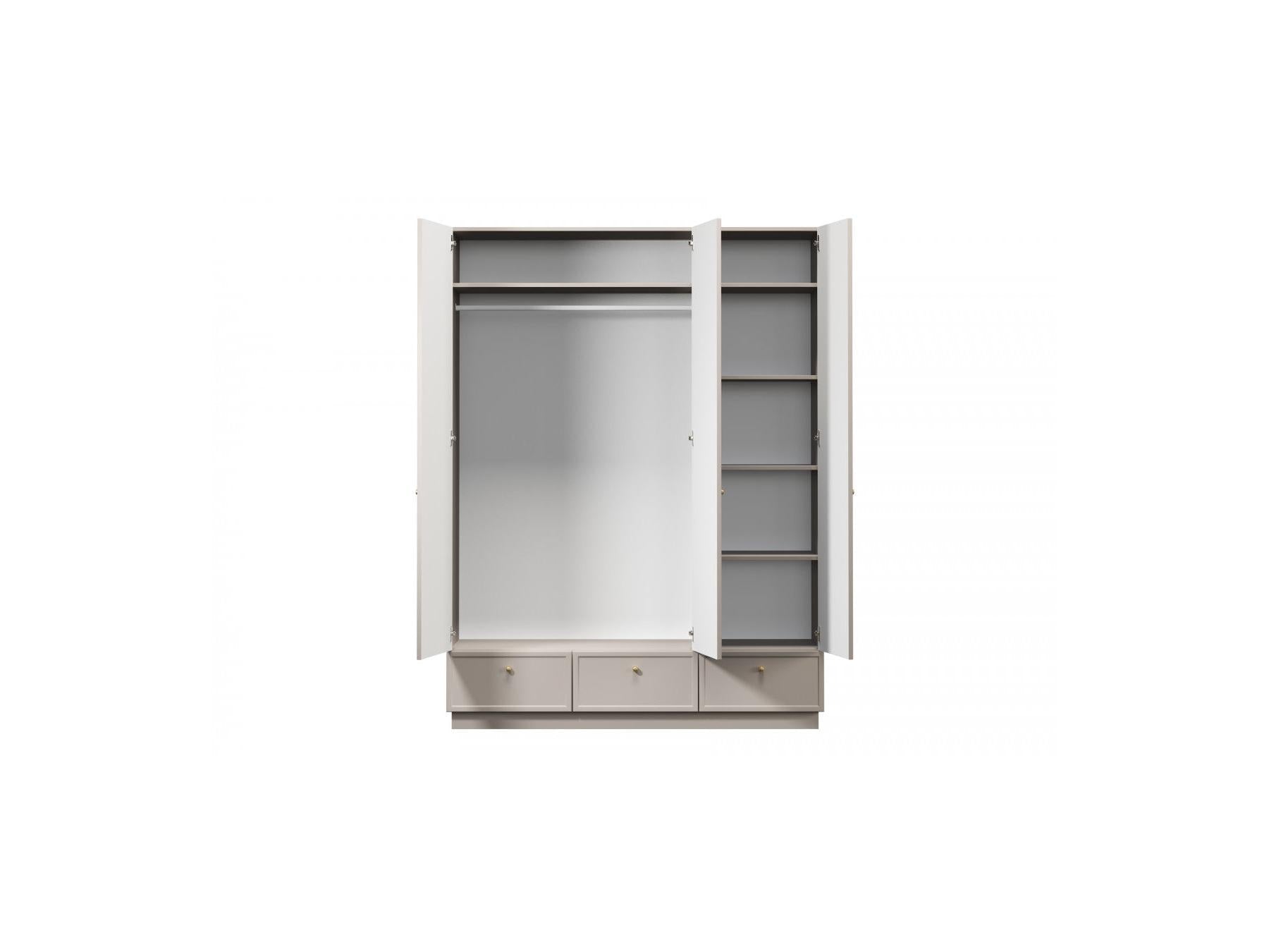 Lorina - Armoire 3 Portes 3 Tiroirs