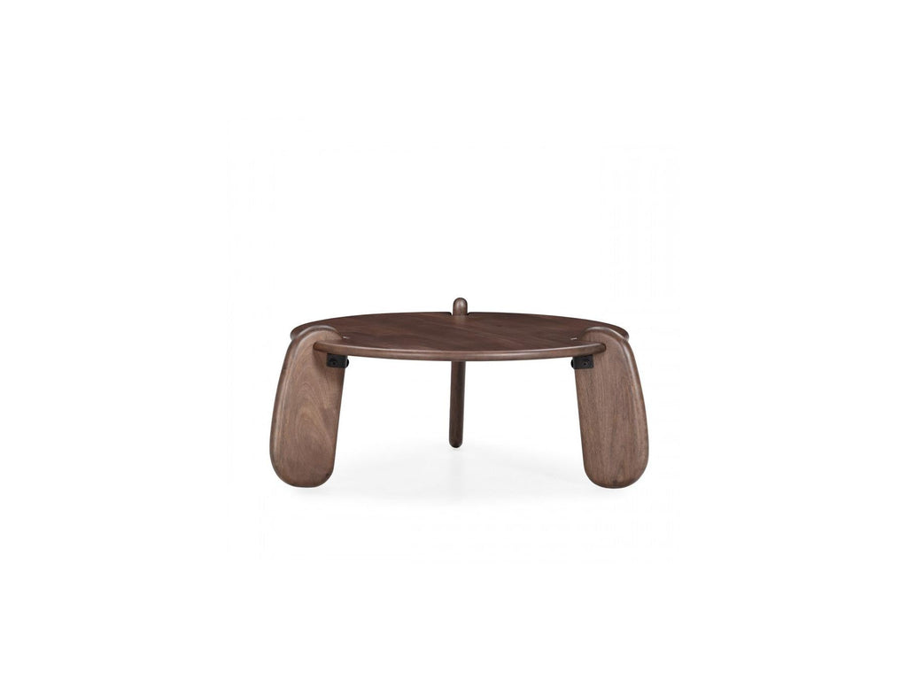 Helio - Table Basse Ronde Helio Bois Massif De Manguier