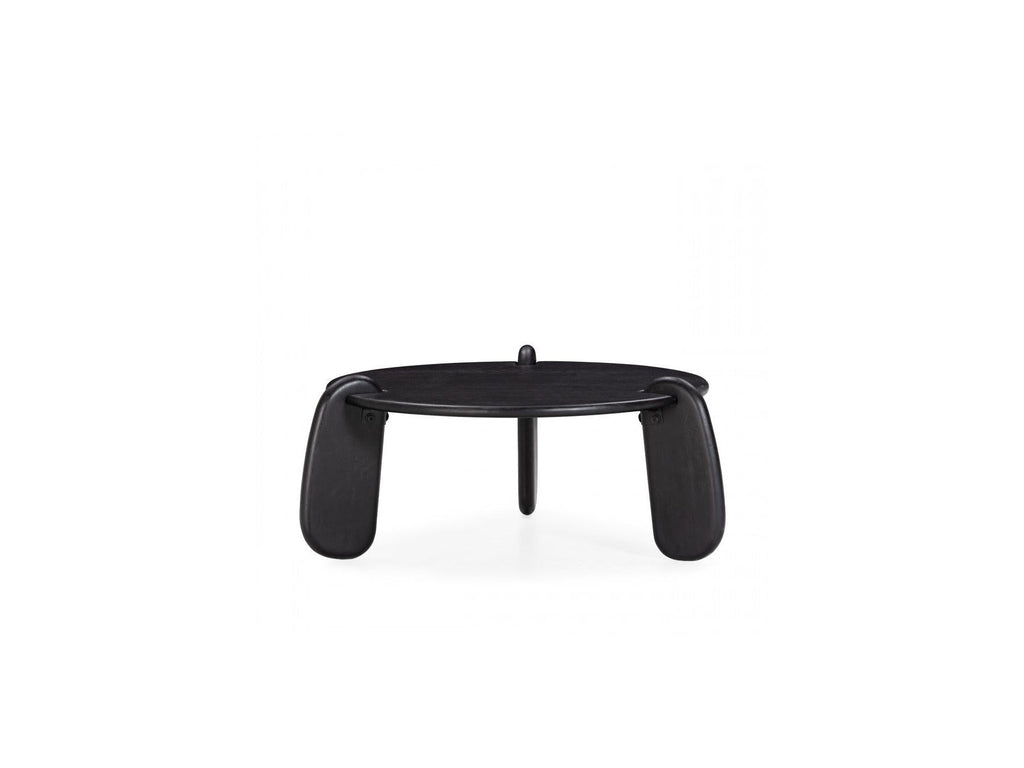 Helio - Table Basse Ronde Helio Bois Massif De Manguier