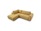 Nesty - Canapé D'Angle L Fixe - Tissu Chiné - Angle Gauche