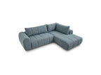 Nesty - Canapé D'Angle L Fixe - Tissu Chiné - Angle Droit
