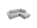 Nesty - Canapé D'Angle L Fixe - Tissu Chiné - Angle Droit