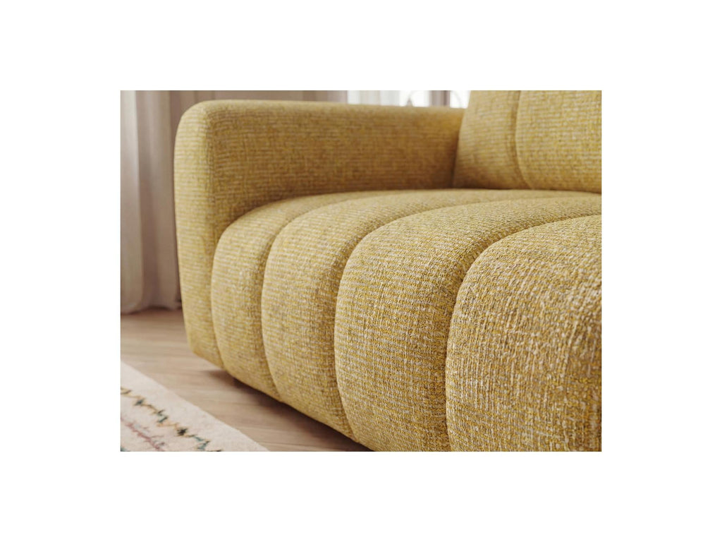 Nesty - Canapé D'Angle L Fixe - Tissu Chiné - Angle Droit