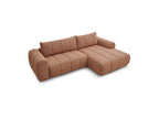 Nesty - Canapé D'Angle Fixe - Tissu Chiné - Angle Droit