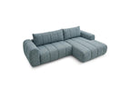 Nesty - Canapé D'Angle Fixe - Tissu Chiné - Angle Droit