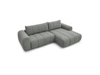 Nesty - Canapé D'Angle Fixe - Tissu Chiné - Angle Droit